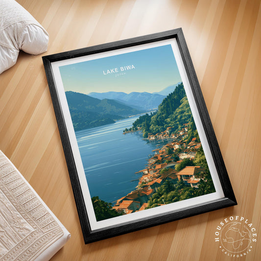 Lake Biwa travel poster – view 2