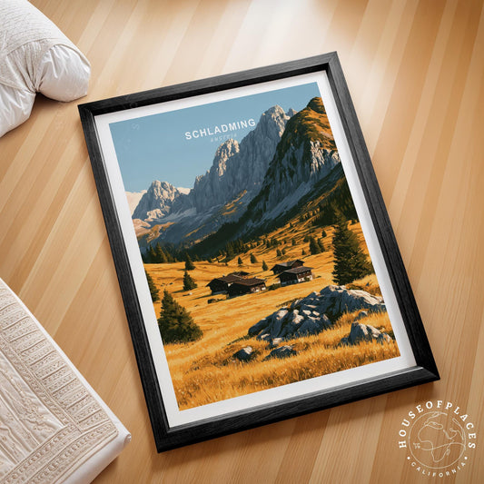 Schladming travel poster – view 2