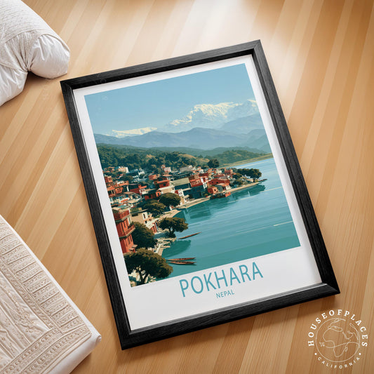 Pokhara travel poster – view 2