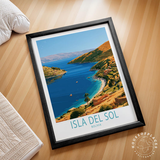 Isla del Sol travel poster – view 2