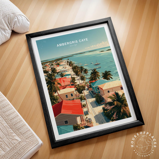 Ambergris Caye travel poster – view 2