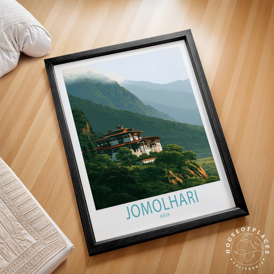Jomolhari travel poster – view 2
