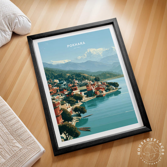 Pokhara travel poster – view 2