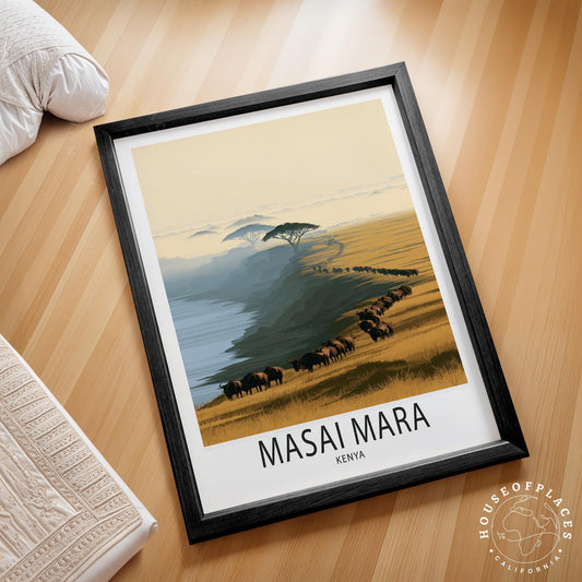 Masai Mara travel poster – view 2