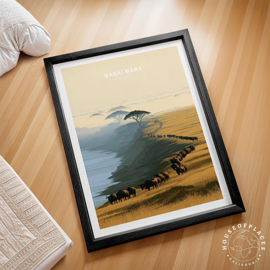 Masai Mara travel poster – view 2