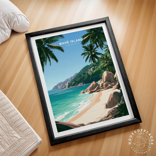 Mahé Island travel poster – view 2