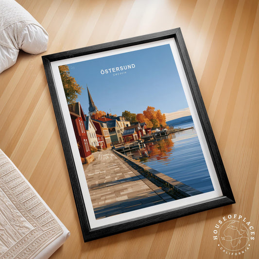 Östersund travel poster – view 2