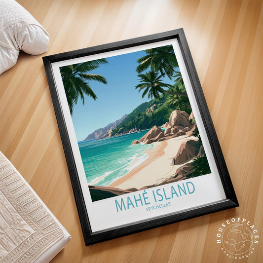 Mahé Island travel poster – view 2