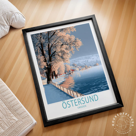 Östersund travel poster – view 2