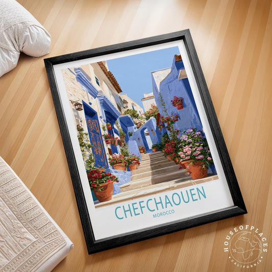 Chefchaouen travel poster – view 2
