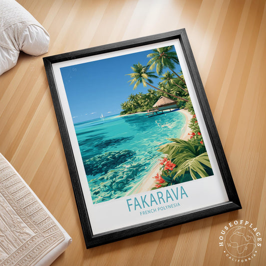 Fakarava travel poster – view 2