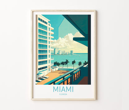 Miami Travel Poster – Décor Wall Art Print