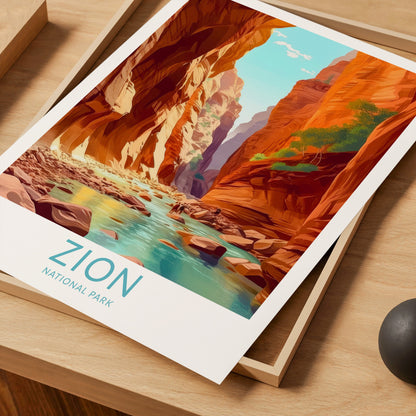 Zion travel poster – view 4