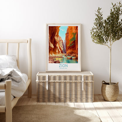 Zion travel poster – view 2
