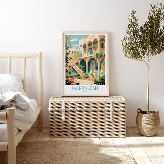 Marrakesh travel poster – view 2