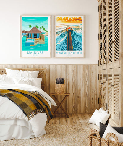 Maldives travel poster – view 8