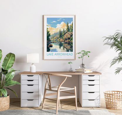 Lake Arrowhead travel poster – view 3