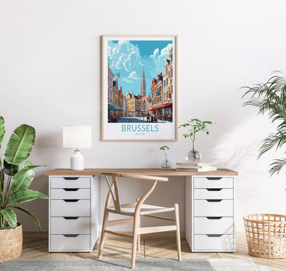 Brussels City travel poster – view 3