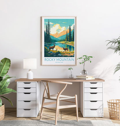 Rock Mountain National Park travel poster – view 3