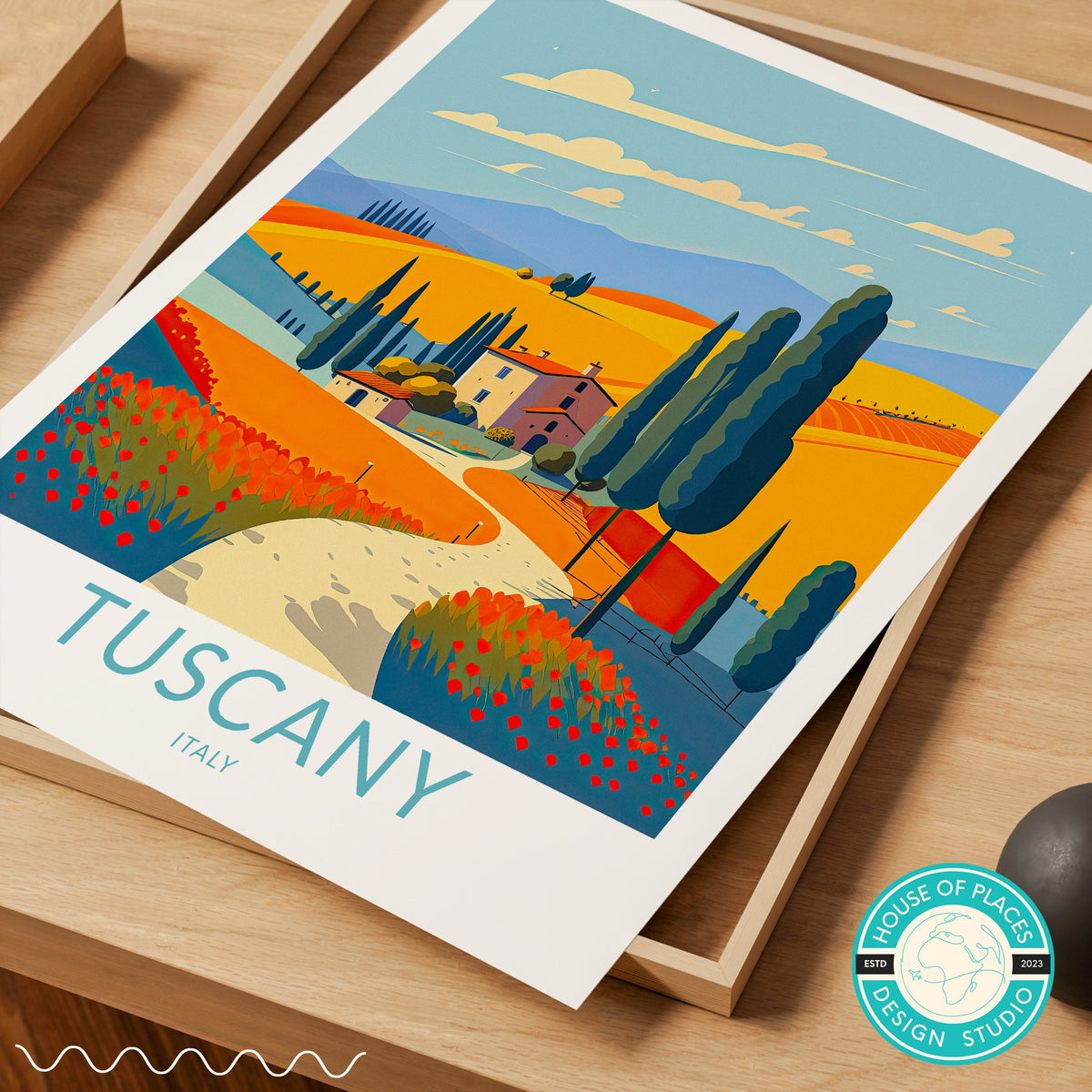 Tuscany travel poster – view 6