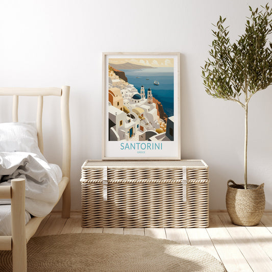 Santorini travel poster – view 2