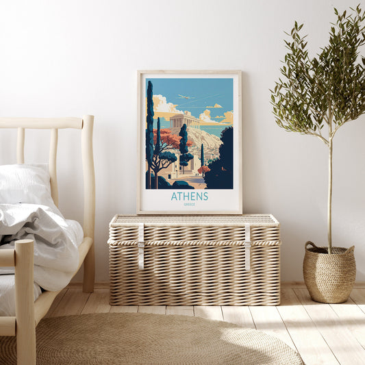 Athens travel poster – view 2