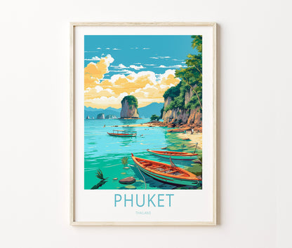 Phuket Travel Poster – Thailand Wall Art Print