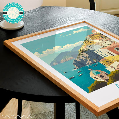 Amalfi City travel poster – view 4