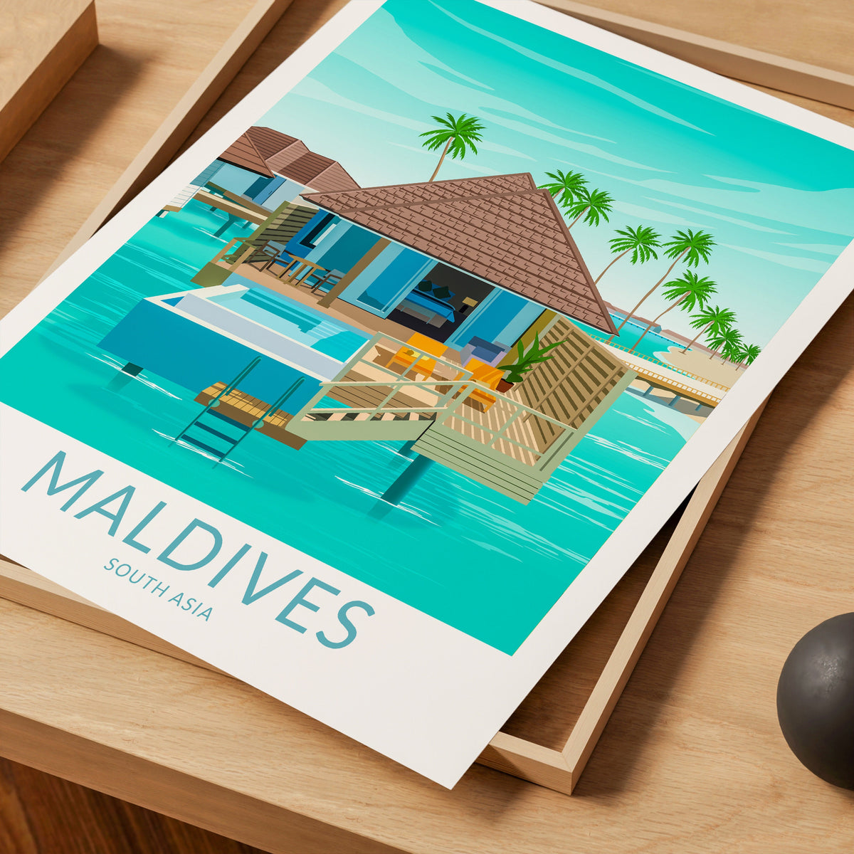 Maldives travel poster – view 5