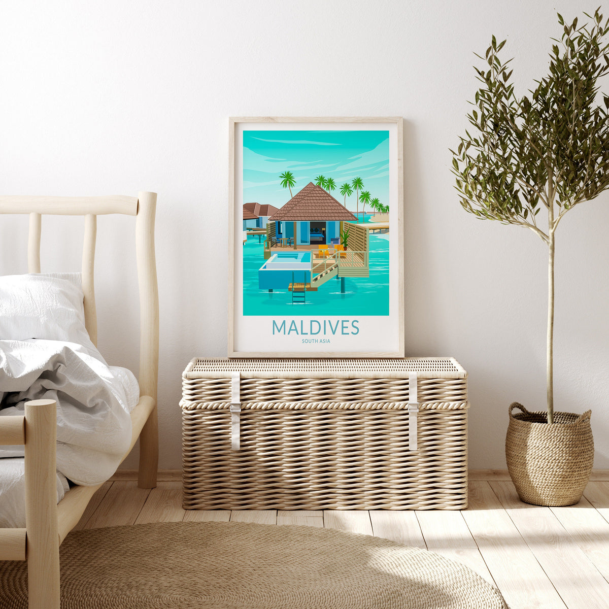 Maldives travel poster – view 3