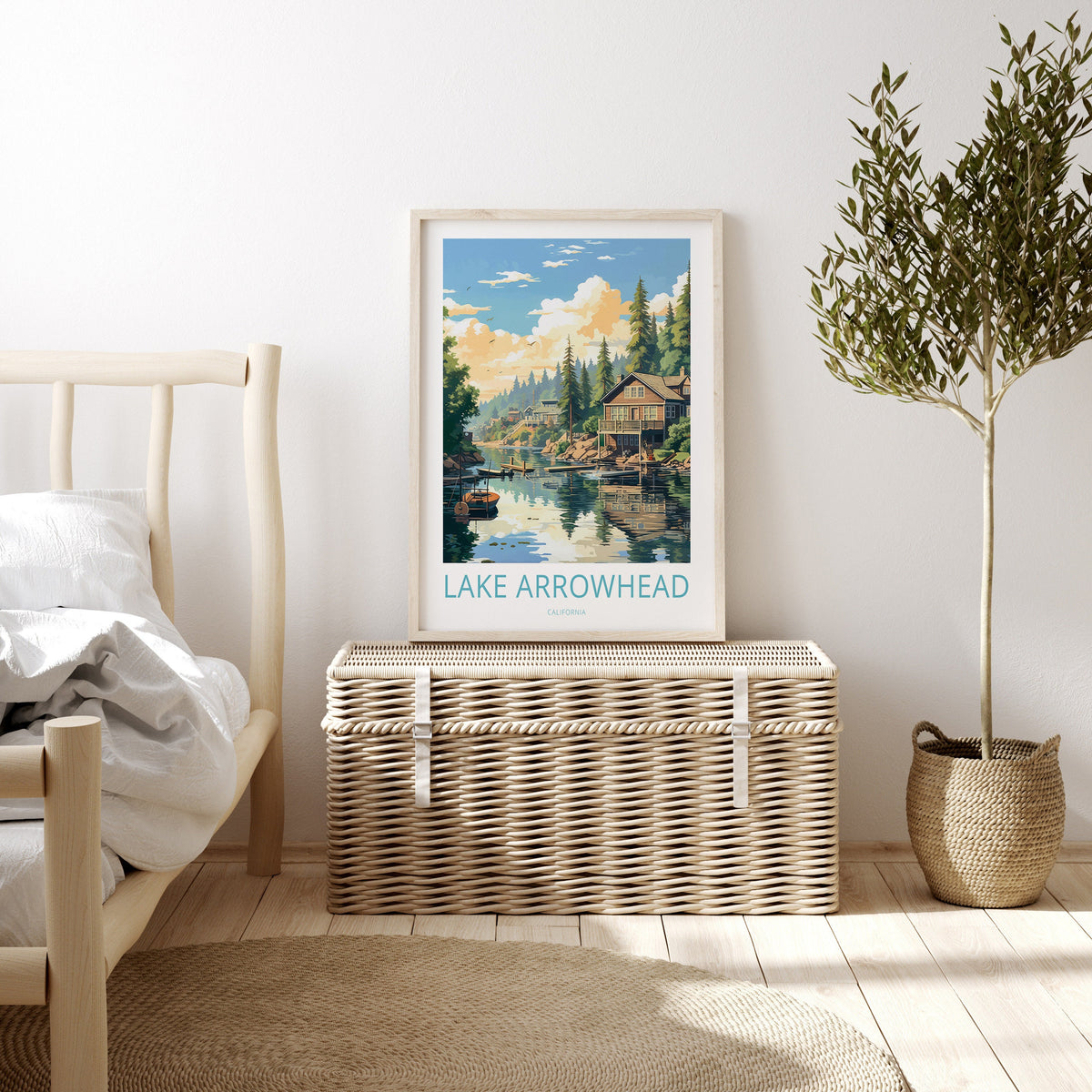 Lake Arrowhead travel poster – view 2
