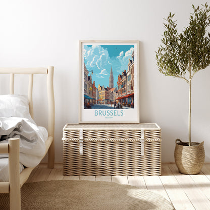 Brussels City travel poster – view 2