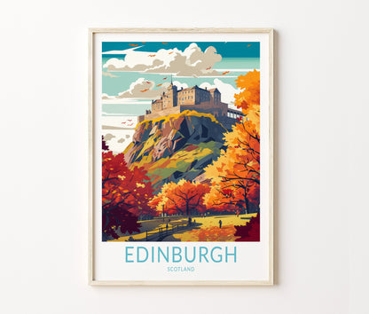 Edinburg Travel Poster – Edinburgh Wall Art Print