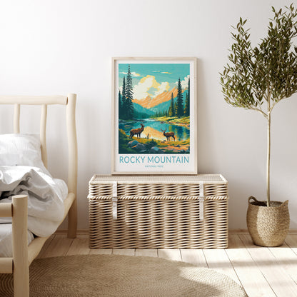 Rock Mountain National Park travel poster – view 2