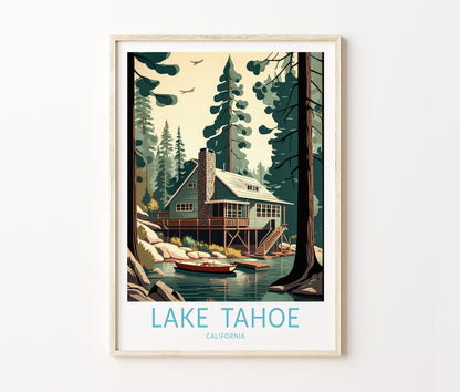 Lake Travel Poster – Cabin Wall Art Print