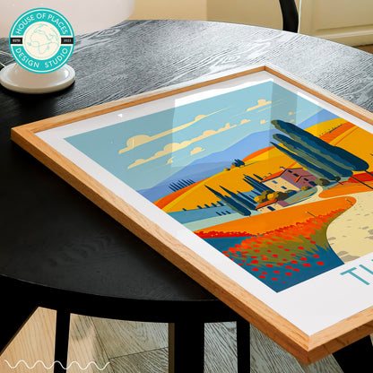 Tuscany travel poster – view 4