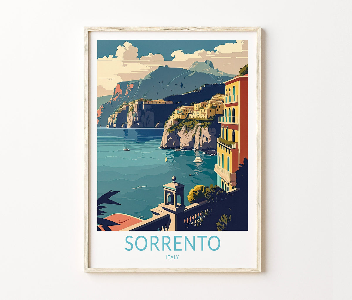 Sorrento Travel Poster – Italy Wall Art Print