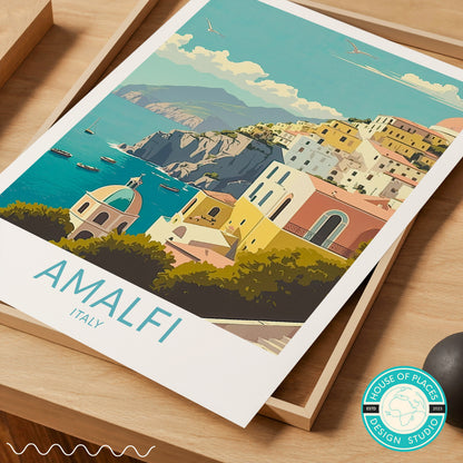 Amalfi City travel poster – view 6