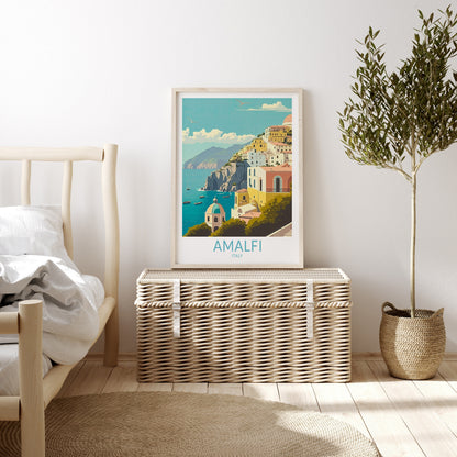 Amalfi City travel poster – view 2