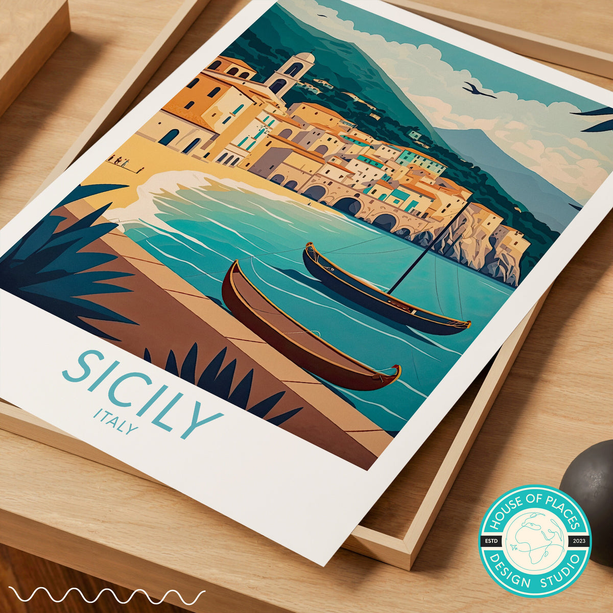 Sicily travel poster – view 6