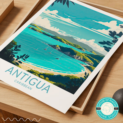Antigua Caribbean travel poster – view 5