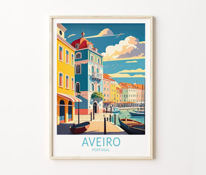 Aveiro City Travel Poster – Gallery Wall Art Print