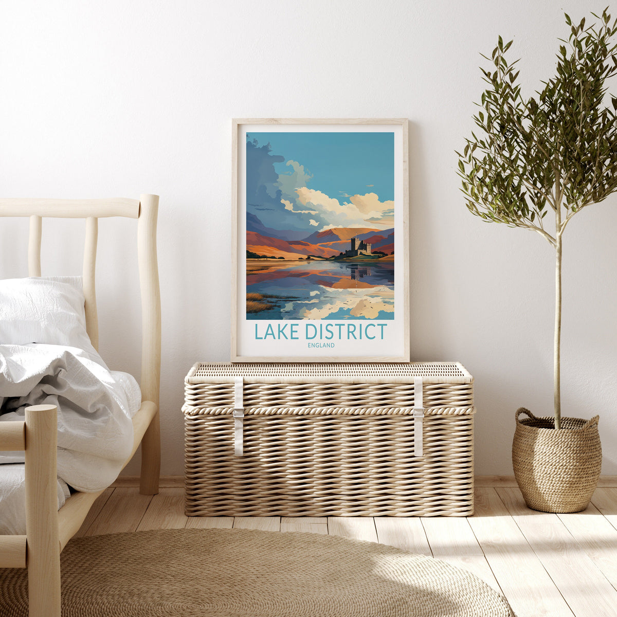 Lake District travel poster – view 2