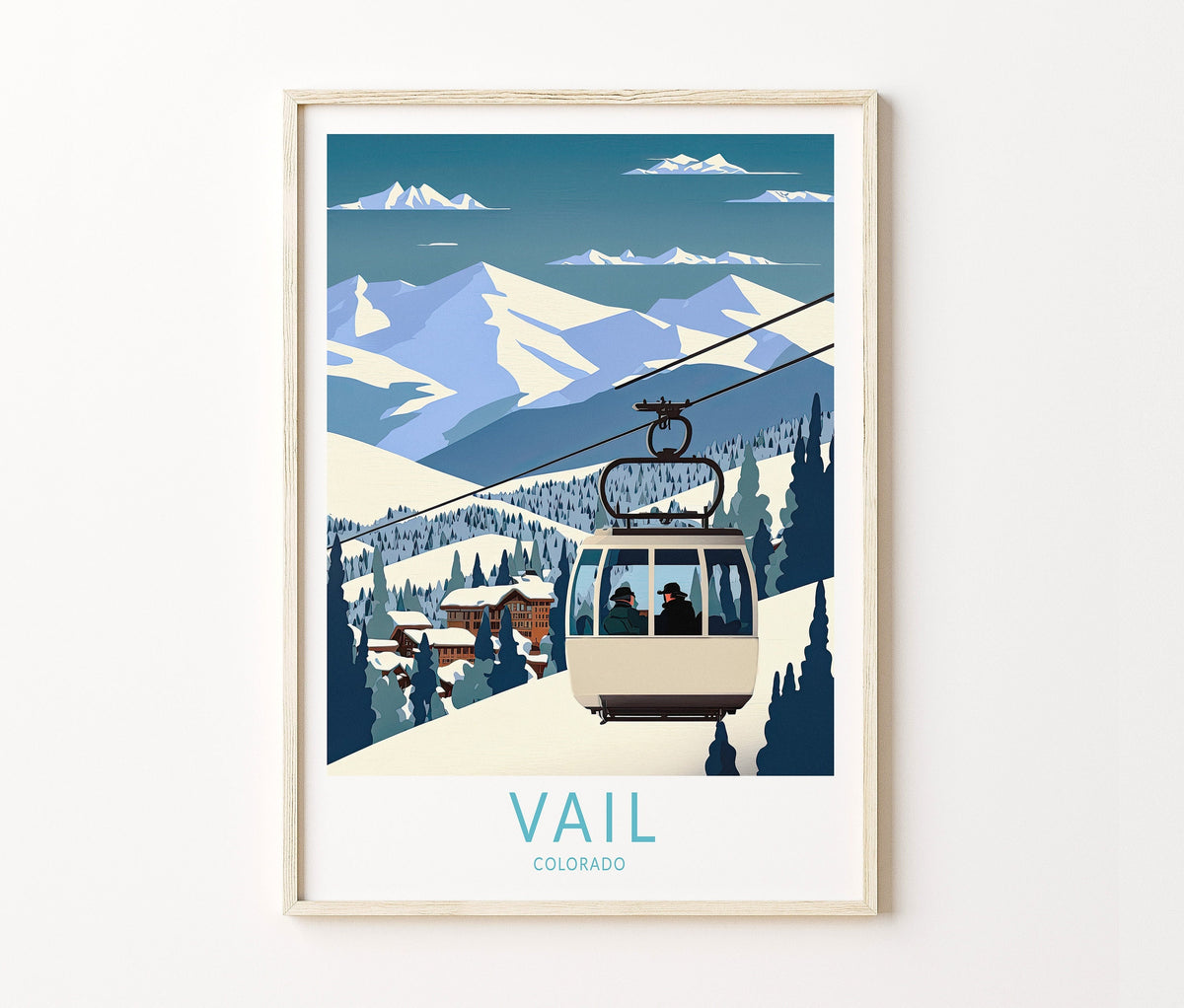 Vail Travel Poster – Colorado Wall Art Print