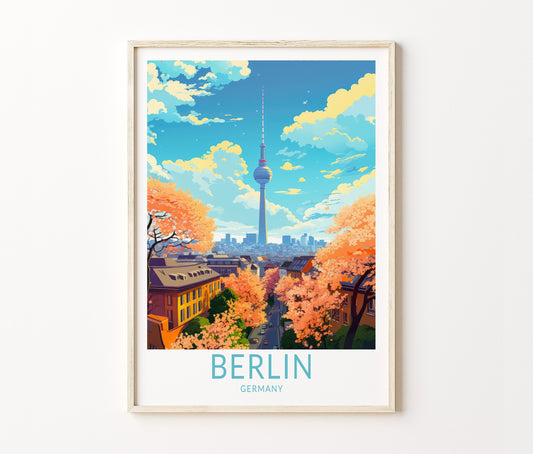 Berlin Travel Poster – Décor Wall Art Print