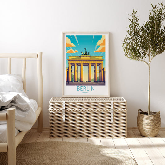 Berlin Brandenburg Gate travel poster – view 2