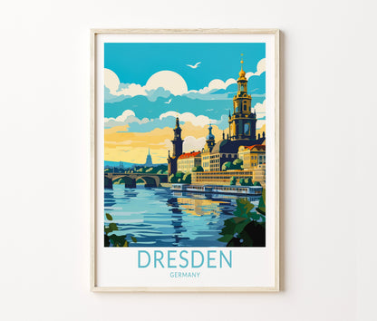 Dresden Travel Poster – Décor Wall Art Print