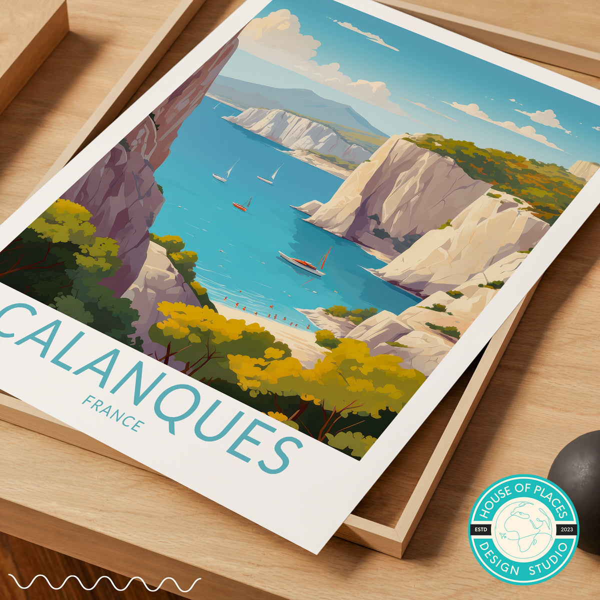 Calanques travel poster – view 6