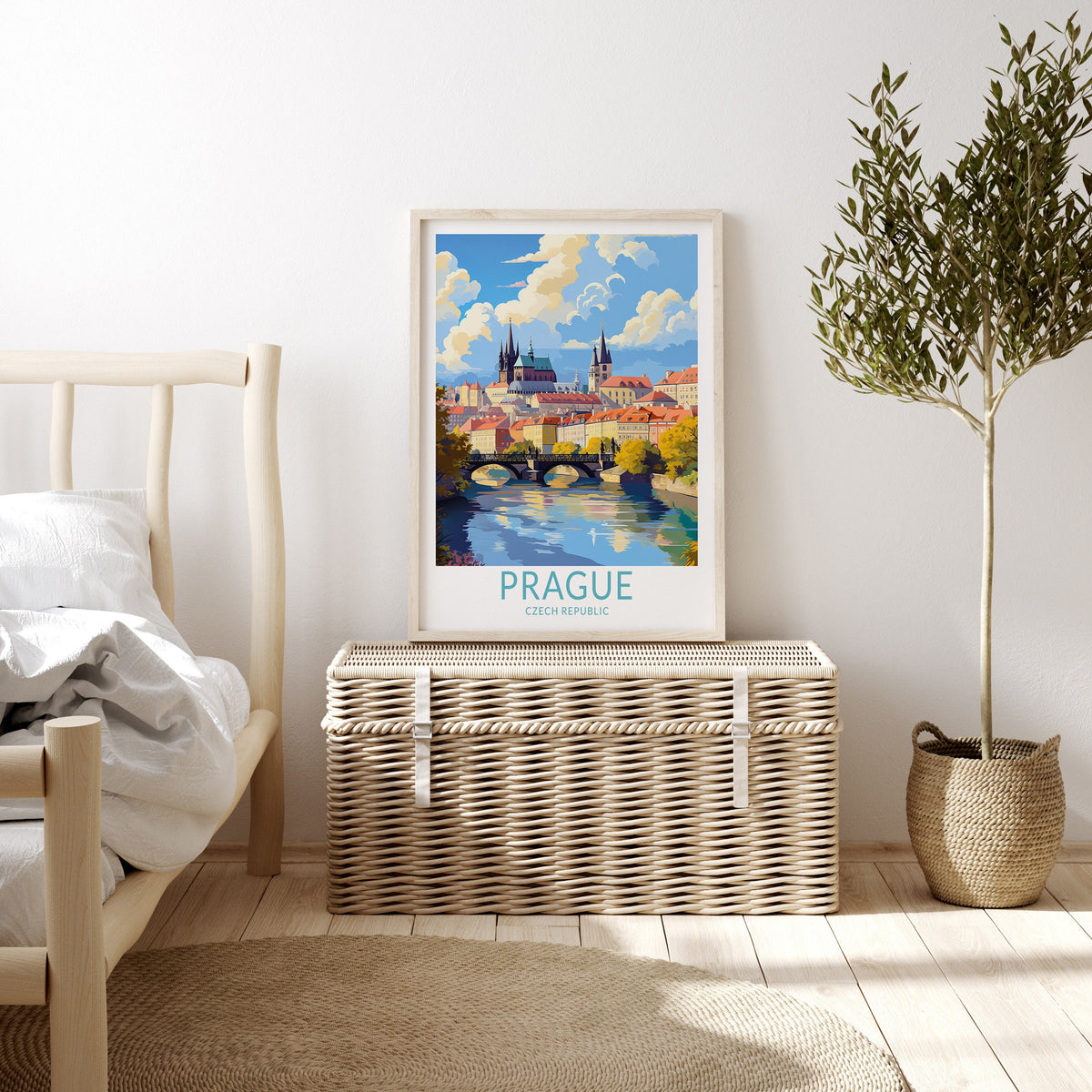 Prague travel poster – view 2