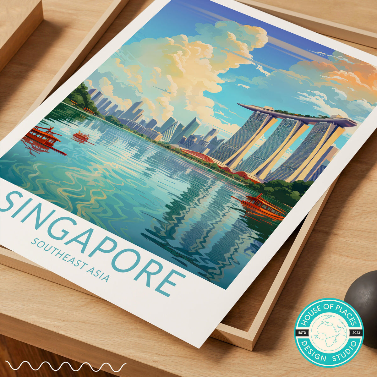 Singapore Asia travel poster – view 6
